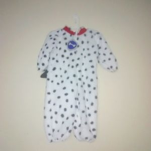 Rubies baby boy or girl Dalmatian dog one piece